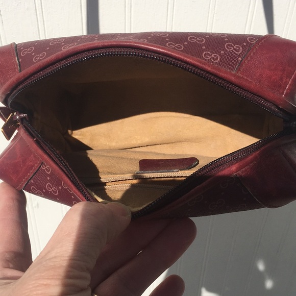 GUCCI red crossbody handbag monogram - Picture 9 of 16